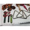 Image 2 : Collection of musical items - Maracas, castanets, triangles, etc.