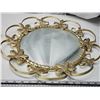 Image 3 : 2 Curved mirrors, in décor metal frames - 15" & 17" across
