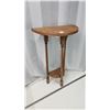 Image 1 : Vintage half moon wooden table - 30.5"H x 18"x9.25"D