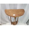 Image 3 : Vintage half moon wooden table - 30.5"H x 18"x9.25"D