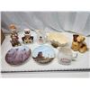 Image 1 : Assorted porcelain items - bowl, figurines, etc.