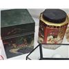Image 6 : Collection of Decorative items - Painted oriental eggs, Korean masks, Infant booties, wooden wagon, 