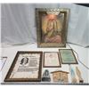 Image 1 : Collection of Religious items - Lenticular lighted Jesus picture, Mary figurines, etc.