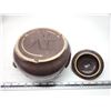 Image 4 : Dark brown bean pot - no chips or visible cracks - Stamped, Redcliff Alberta potteries