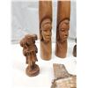 Image 3 : Collection of wooden figurines and nut cracker bowl