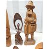 Image 4 : Collection of wooden figurines and nut cracker bowl