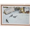 Image 2 : Robert Bateman framed glass, Birds scene - 1967 - 11x13.5"