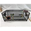 Image 5 : Metal rose décor - Wall hanging pictures, Tissue box, and floral cane - like new