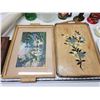Image 2 : Large collection of Treasures - 2 Posters, serving trays, eagle bottle, figurines, party-lite, etc.