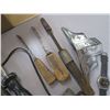 Image 5 : assorted tools and hardware - sickles, soldering irons, etc.