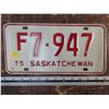 Image 1 : 1975 Sask. Lic. Plate F7-947