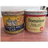 Image 2 : 4 Tobacco cans- dominion, chateau gay, picobac and sweet caporal