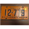 Image 1 : 1963 sask.plate trailer 12-779