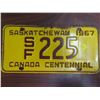 Image 1 : 1967 sask.plate SF 225