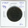 Image 1 : Italy. 1863 10 Centesimi. King Victor Emanuele. F+.