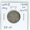 Image 1 : Newfoundland. 1904H Silver 20 Cents. The only 20 Cents issued for King Edward VII. VG-10. Key Date. 