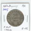 Image 1 : Newfoundland. 1911 Silver 50 Cents. The first 50 Cents issued for King George V. F-15.