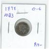 Image 1 : 1898 Canadian Victorian Silver 5 Cents. G-6.
