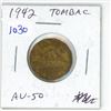 Image 1 : 1942 Tombac 5 Cents. The first Tombac issued, this one with a beaver. AU-50.