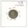 Image 2 : 1913 Small Leaves Canadian Silver 10 Cents. VG-8.