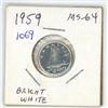 Image 1 : 1959 Canadian Silver 10 Cents. MS-64. Bright White.