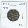 Image 1 : 1909 Canadian Silver 25 Cents. VG-10.