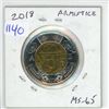Image 1 : 2018 Armistice Toonie. MS-65. High grade.
