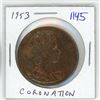 Image 1 : 1953 Queen Elizabeth Coronation medal. Uncirculated.