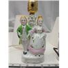Image 3 : 2 Victorian style, porcelain figurine lamps - 14"H - made in Japan - works, 1 bulb is burnt out