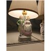 Image 9 : 2 Victorian style, porcelain figurine lamps - 14"H - made in Japan - works, 1 bulb is burnt out