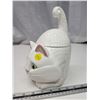 Image 3 : Porcelain White cat cookie/biscuit - 10"H