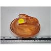 Image 2 : Peach glass bunny on nest