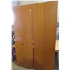 Image 1 : pair of solid wood closet doors 24"X77" each