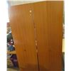 Image 1 : pair of solid wood closet doors 24"X77" each missing one knob
