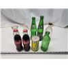 Image 1 : Assorted glass bottles - pop bottles, 2 full Coca-Cola, etc.