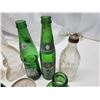 Image 3 : Assorted glass bottles - pop bottles, 2 full Coca-Cola, etc.