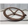 Image 2 : Vintage cast iron wheel/lever - 18" across