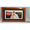 Image 1 : Framed Coca-Cola Advertisment - 30.5"x19"H