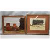 Image 1 : 2 Praire pictures - Grain Elevator print & Barn painting