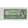 Image 1 : 1954 Canadian replacement 1 dollar bill - Lawson/Bouey - X/F 0199767