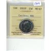 Image 1 : 2003P ICCS graded, Canadian 25 cent coin - MS67 Caribou; NBU