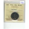 Image 1 : 2012 ICCS graded, Canadian 25 cent coin - MS63 Caribou