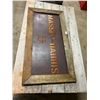Image 5 : Massey Harris #27 combine sign - 46"x24" Tin in wooden frame