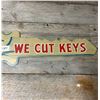 Image 3 : Key sign - metal - 32"x14" original, Dominion lock Comp. - Montreal Canada - 2 sided