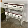 Image 1 : General store candy display - original 8 pull out trays - Metal - 48x41x14" - some glass missing