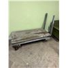 Image 1 : 3 Wheel wooden cart - from Loading docks - 30x60" - Great coffee table