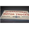 Image 7 : International truck service sign - in Metal, light frame - 23x48"