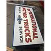 Image 8 : International truck service sign - in Metal, light frame - 23x48"