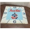 Image 1 : Glass clock face - Feedrite - 15x15" - Pam clock company