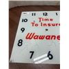 Image 2 : Glass clock face - Wawanesa Insurance - 15x15"